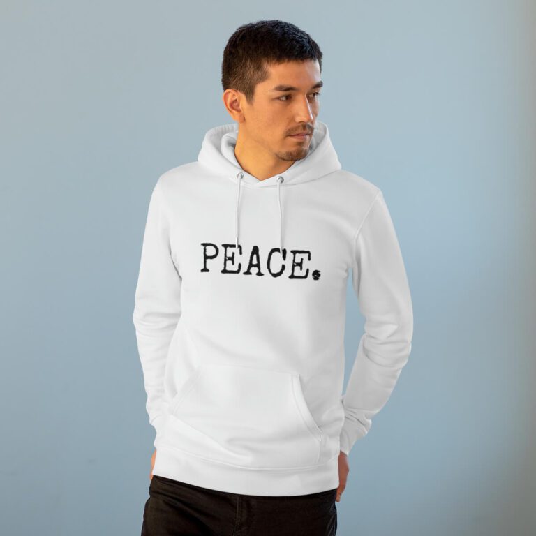 Peace White Hoodie